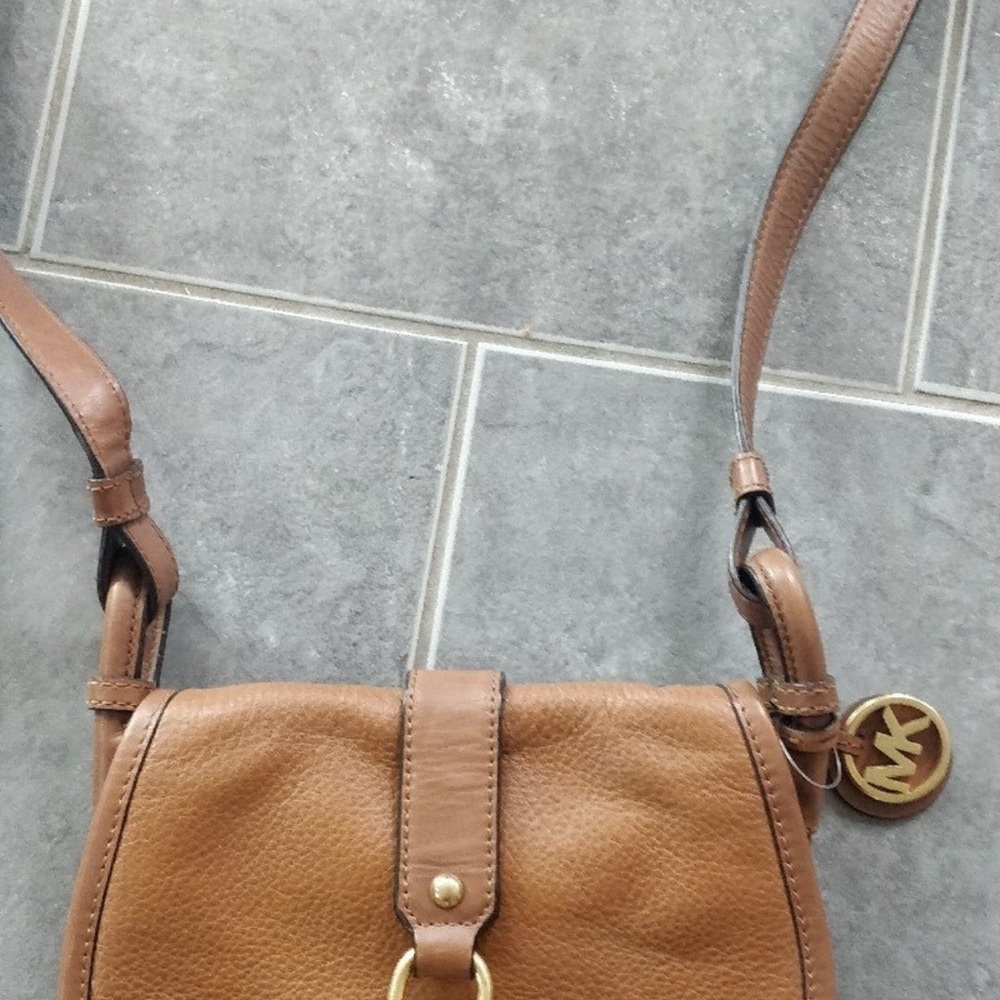 Michael Kors Tan Leather Crossbody Bag